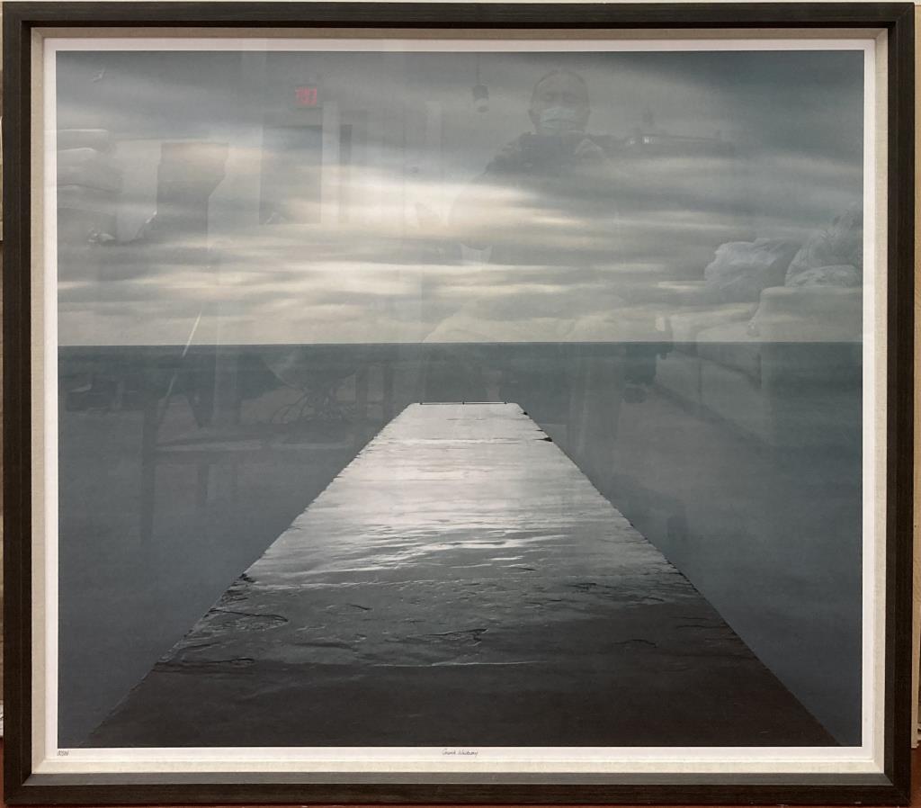 A.T. Smith, Framed Giclee "A Concrete Walkway": Andy Taylor Smith (Eng. 20th C.) with COA from Trowbridge Gallery verso. Framed, not examined out of frame. Frame size: 43" high, 50" wide. Provenance: Collection of McIver-Morgan, NYC & Washington CT