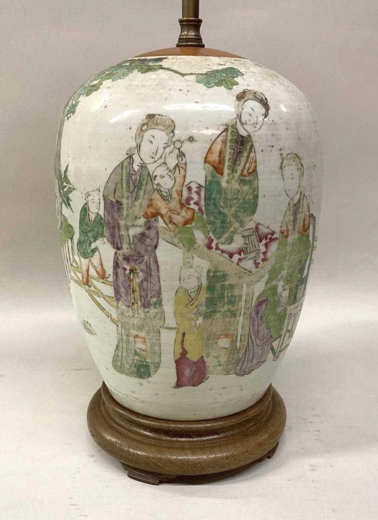 Chinese Porcelain Ginger Jar, As Lamp (1 of 5)
