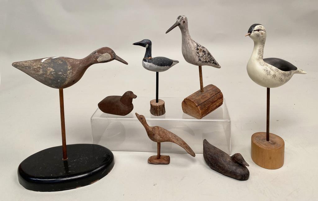 Group Shore Bird Carvings (1 of 5)
