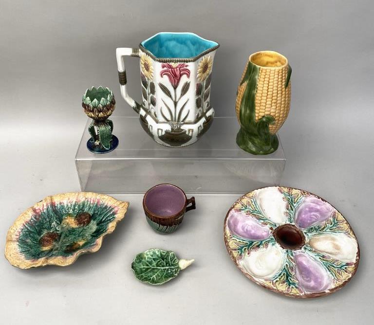 Group Majolica Porcelain Wares (1 of 8)