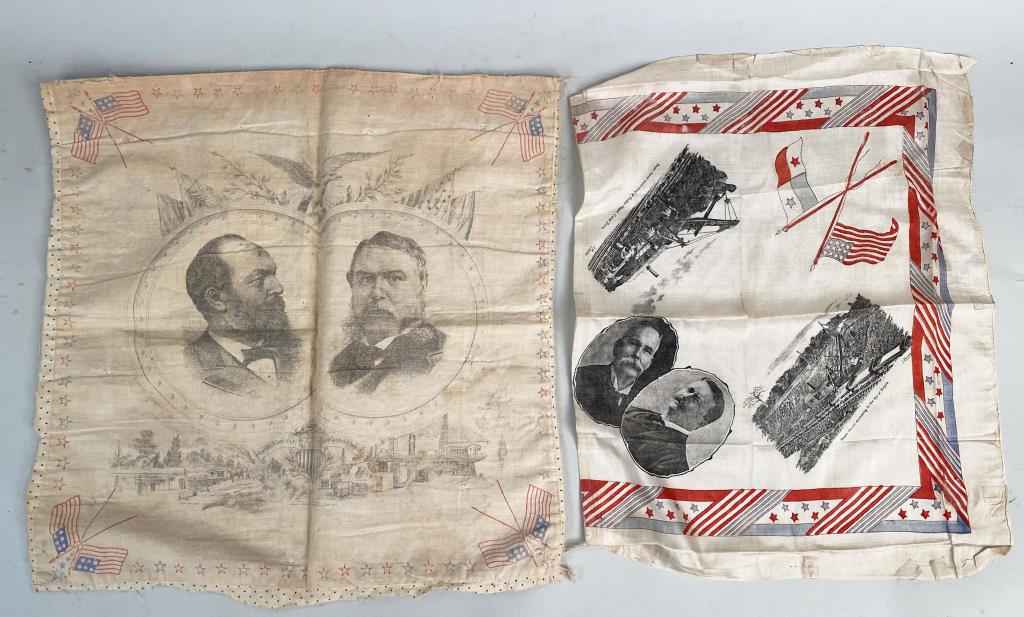 Two Unframed Political Bandanas (1 of 5)