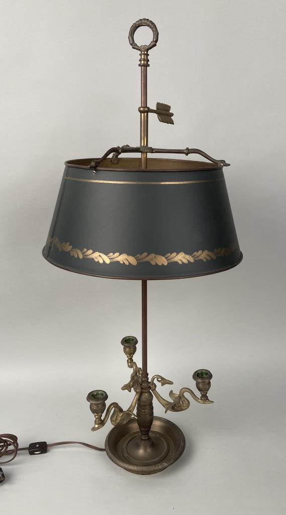 Vintage Empire Style Brass Bouillotte Lamp (1 of 6)
