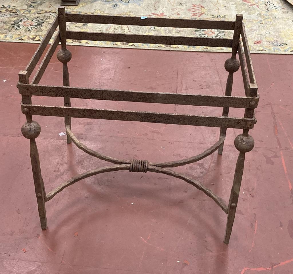 Wrought Iron Rectangular Occasional Table Frame (1 of 4)