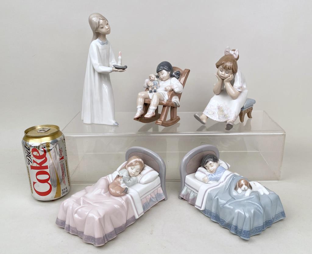 Group Five Lladro Porcelain Figurines (1 of 4)