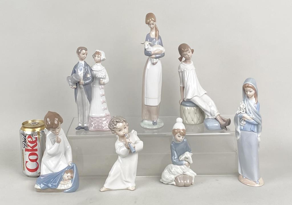 Group Seven Lladro Porcelain Figurines (1 of 6)