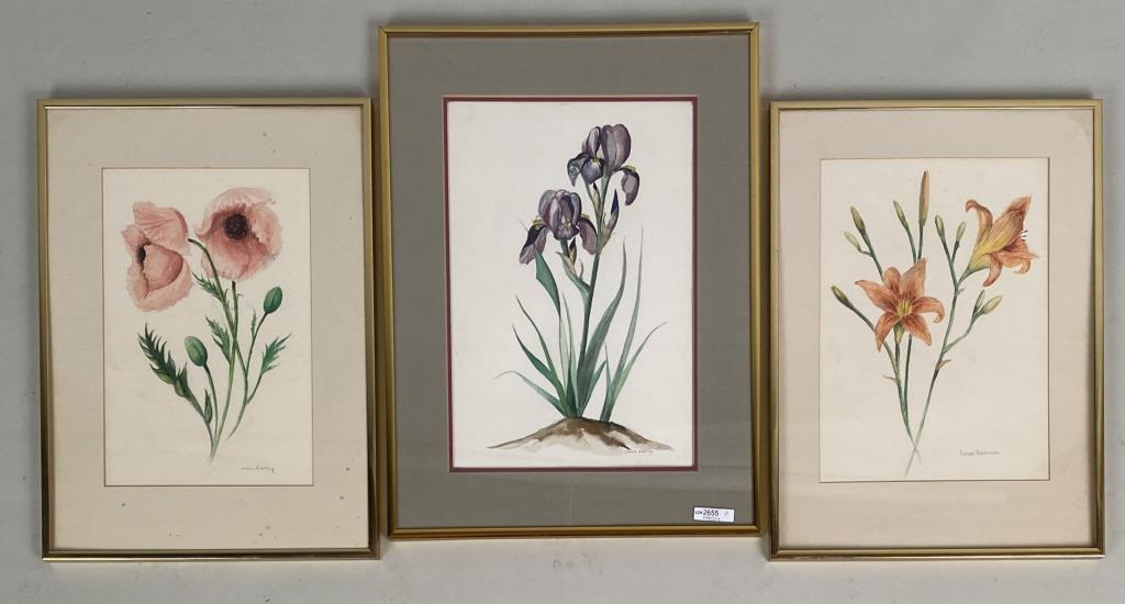 Keating, Group Three W/C/P Floral Works (1 of 6)