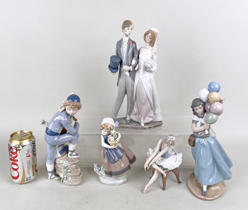 Group Five Lladro Porcelain Figurines (1 of 6)