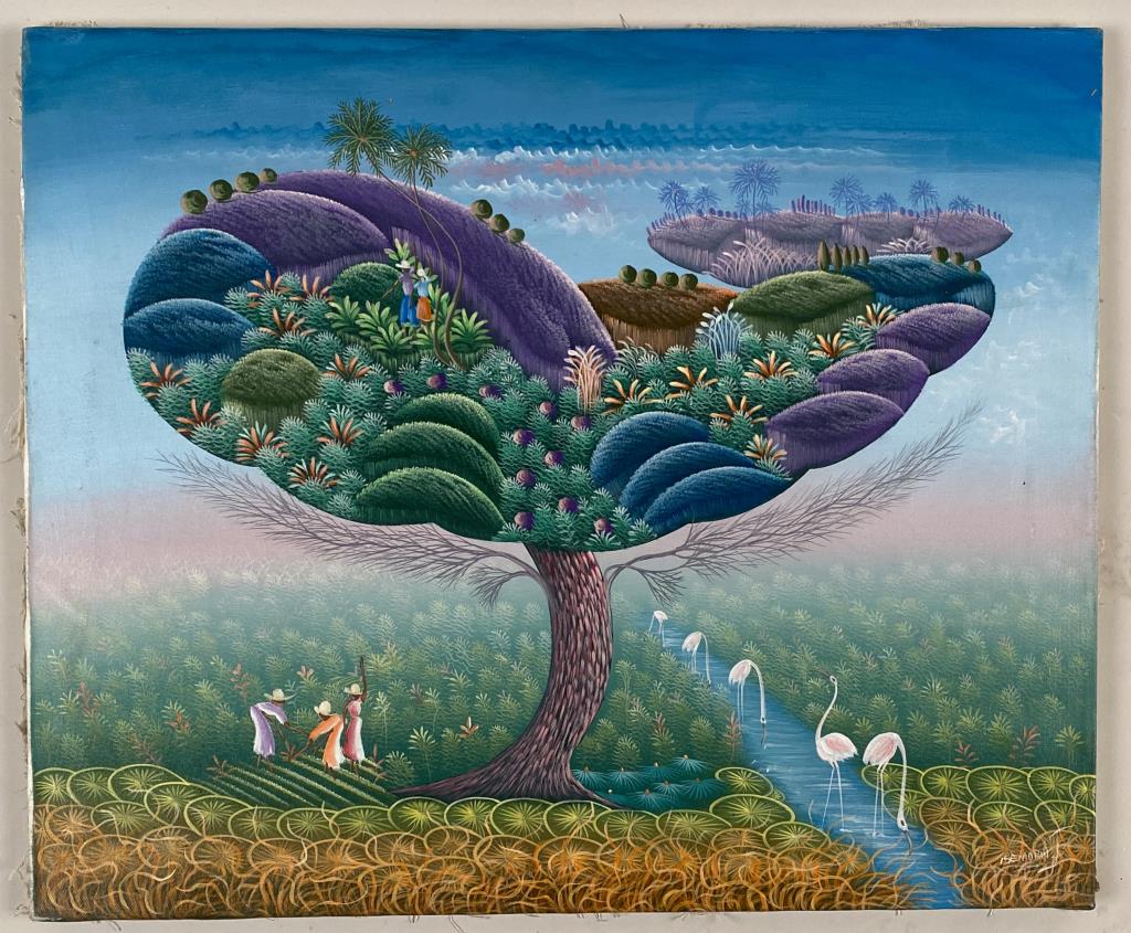 Group Two Haitian Artworks (1 of 6)