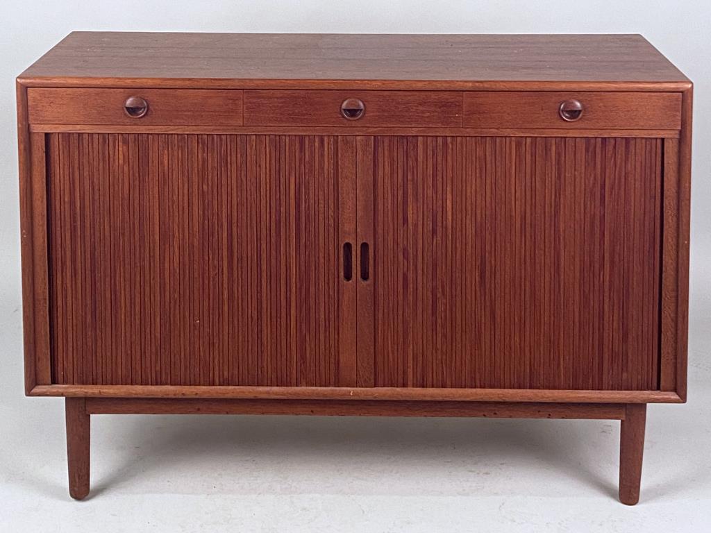 Axel Albeck MCM Danish Tambour Door Teak Credenza (1 of 8)