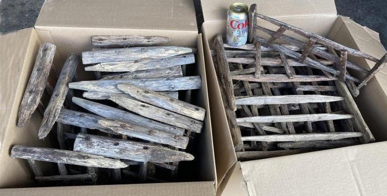 Two Boxes Rustic Garden Lattice Fence Sections (1 of 6)