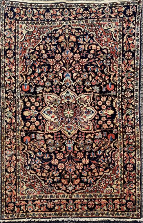Persian Blue Sarouk Rug (1 of 4)