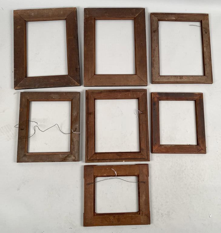 Group Seven Small Antique Frames (1 of 4)