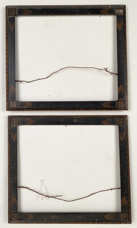 Near Pair Folk Art Painted Frames (1 of 6)