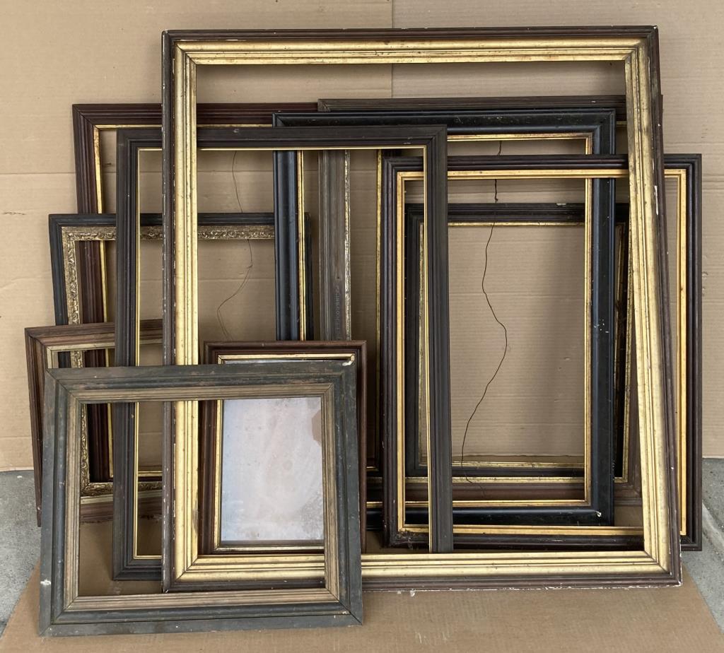 Group Ten Molded Frames, Gilt Inner Liners (1 of 4)