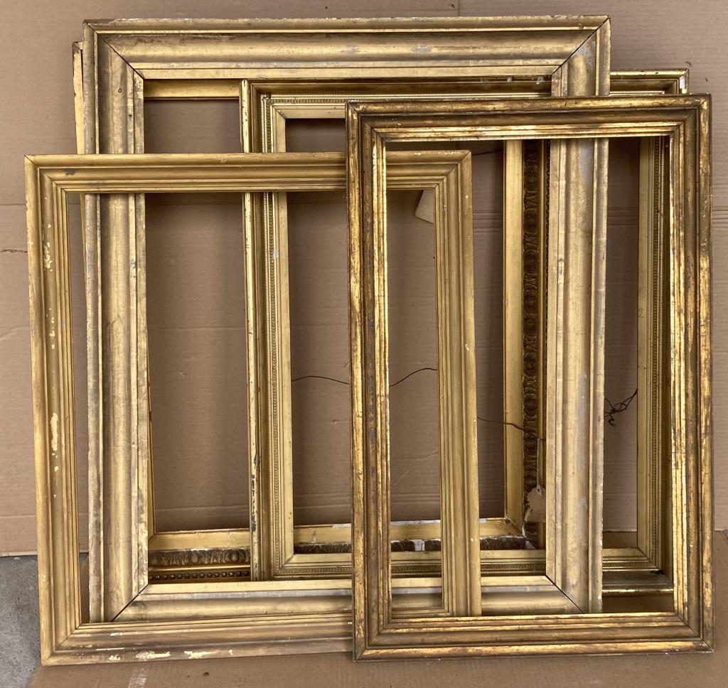 Five Large Molded Gilt Wood Frames (1 of 6)