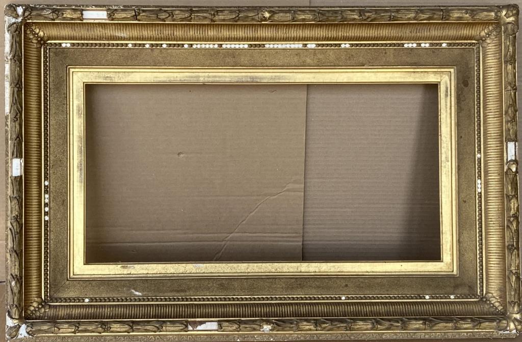 Antique Carved & Gilt Wood Cove Molded Frame (1 of 3)