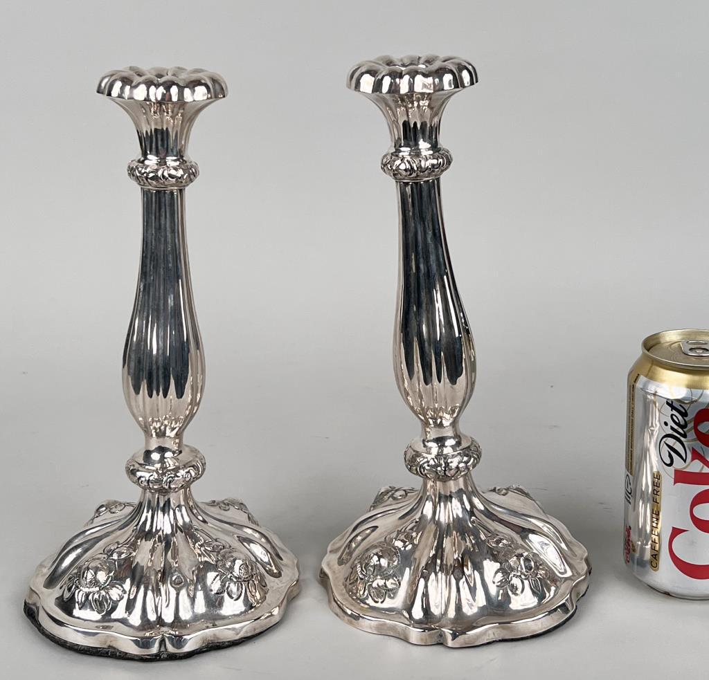 Pair Austrian Weighted Silver Candlesticks (1 of 5)