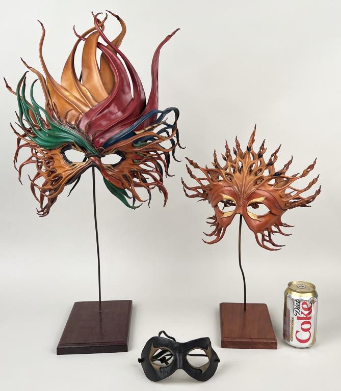 Three Leather Form Masks (1 of 5)