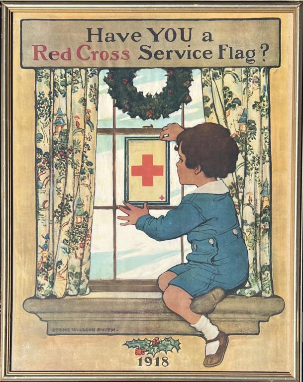 WWI Red Cross Lithographic Poster (1 of 5)