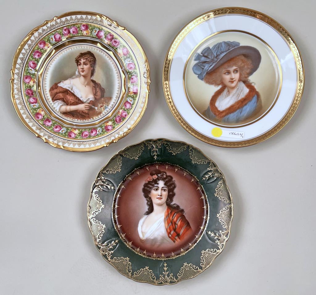 Three Continental Cabinet Plates (1 of 5)