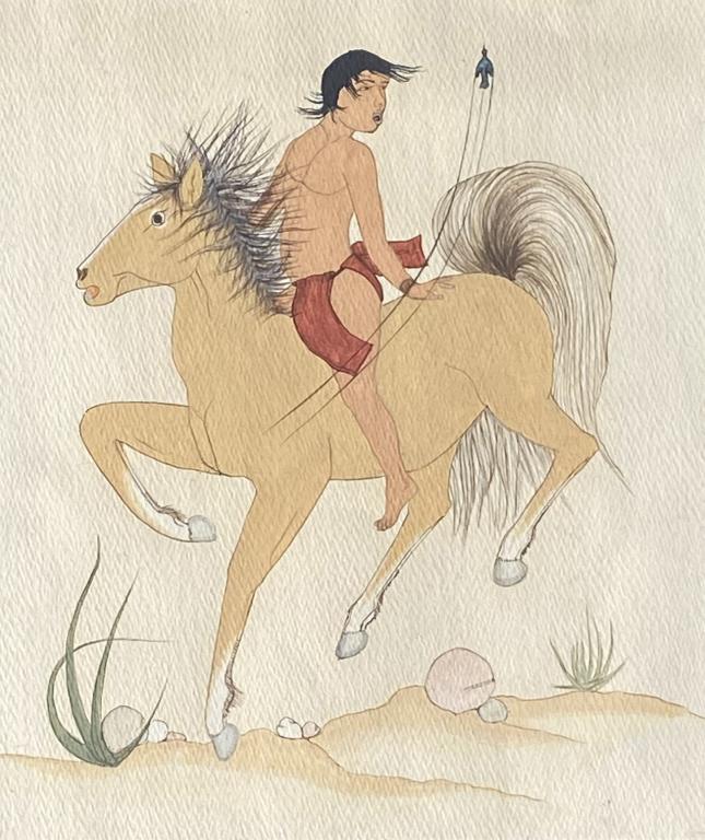 Native American Herrerra Gouache (1 of 5)