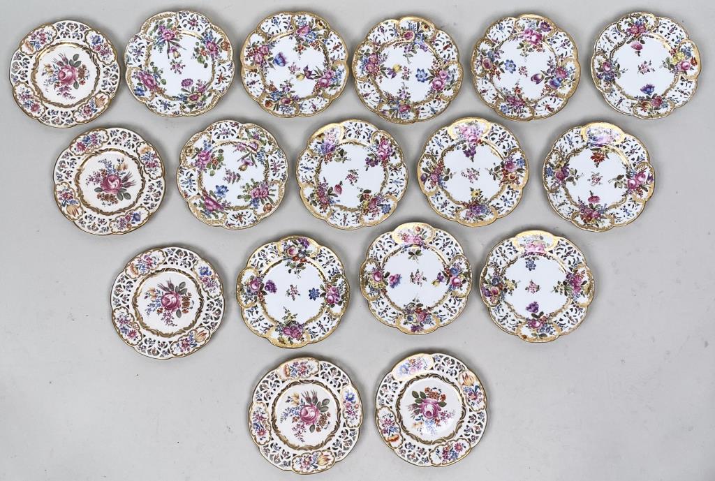 Group Continental Porcelain Small Plates (1 of 4)