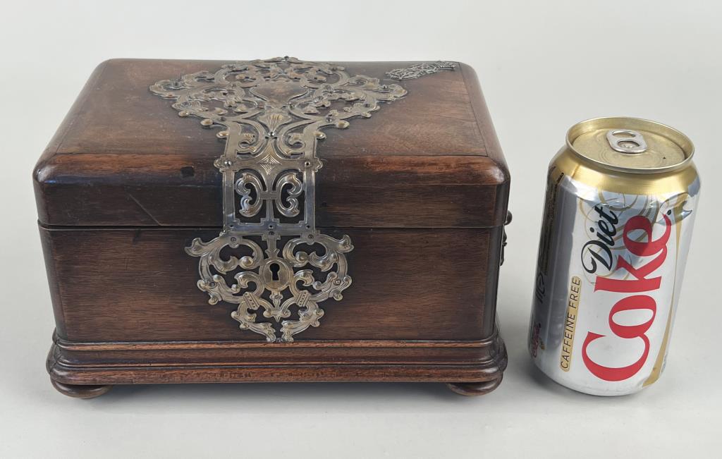 Metal Bound Wooden Trunk Form Box (1 of 6)