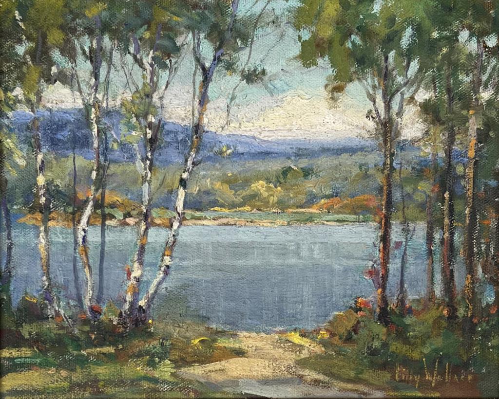 Wallace, Impressionist Landscape O/B Painting (1 of 4)