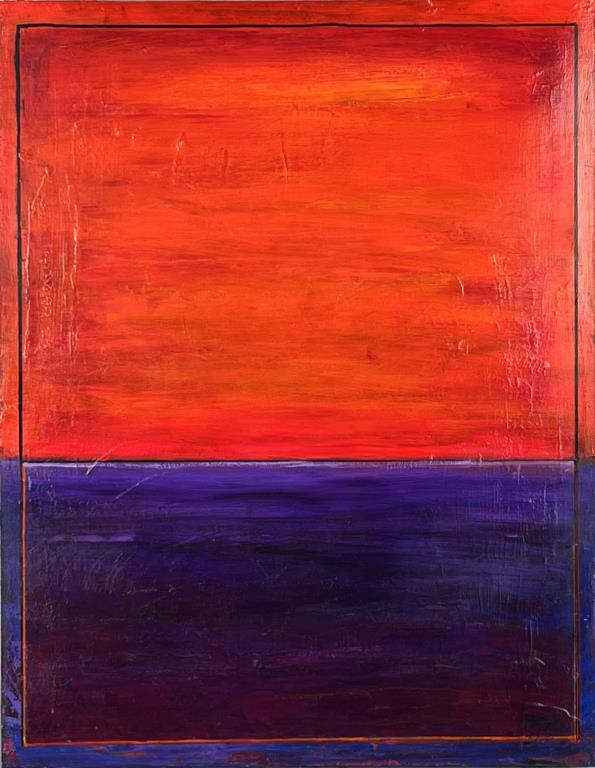 Bob Gamage, Oil/Plywood, Modern Abstract Work (1 of 5)