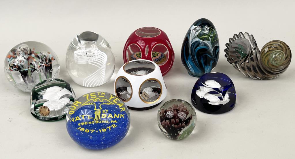 Group Ten Paperweights (1 of 8)