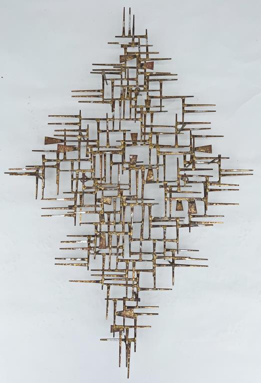 MCM Brutalist Nail Art Wall Sculpture (1 of 4)