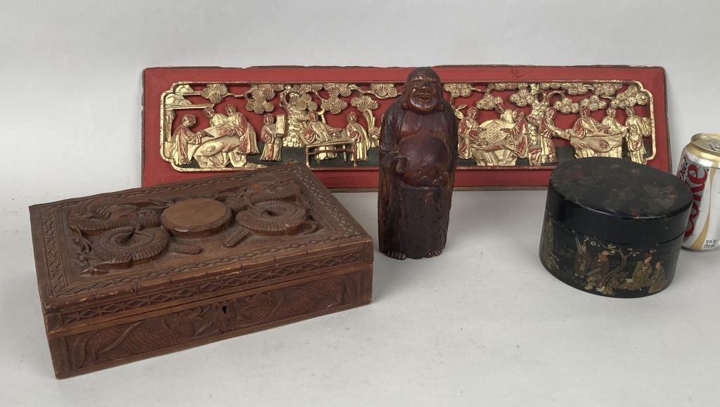 Estate Group Four Asian Decorative Arts Items (1 of 8)