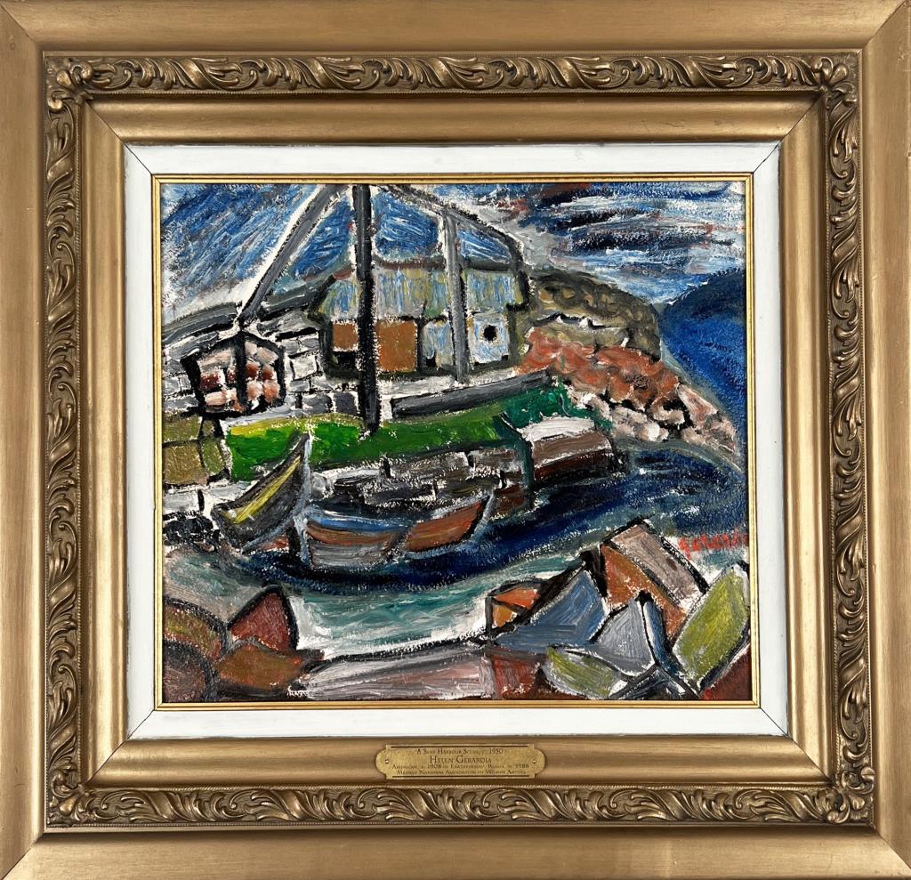 Gerardia, O/B Abstract Dock Scene (1 of 4)