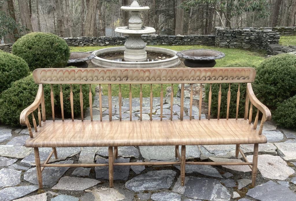 Pennsylvania Federal Style Painted Long Bench (1 of 5)