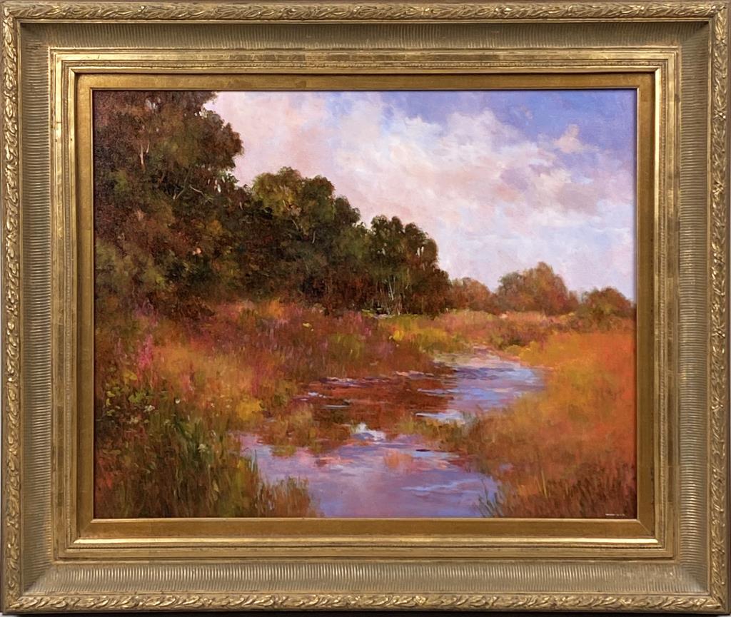 Monique Sakellarios "The River in Amherst" O/C (1 of 5)