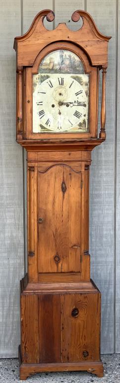 Country Pine Tall Case Clock (1 of 8)
