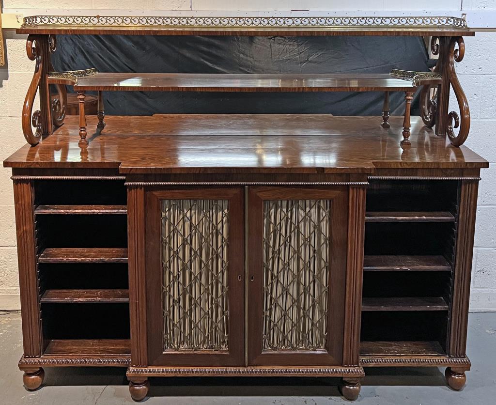 Regency Brass Mounted Cabinet Etagere (1 of 4)