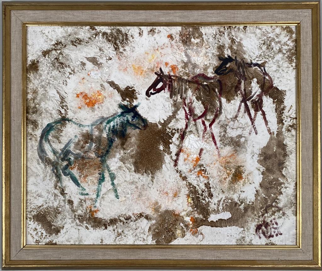 John Uhl, Abstract Painting Horses (1 of 5)