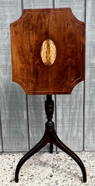 Federal Cherrywood Tilt Top Candlestand (1 of 5)