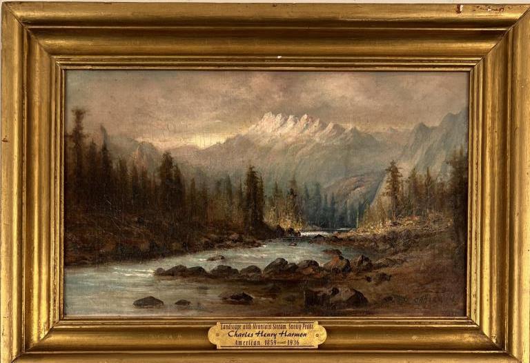 Harmon, O/C Landscape with Mountain Stream (1 of 4)