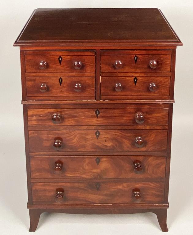 George III Ebony Inlaid Dressing Cabinet (1 of 6)