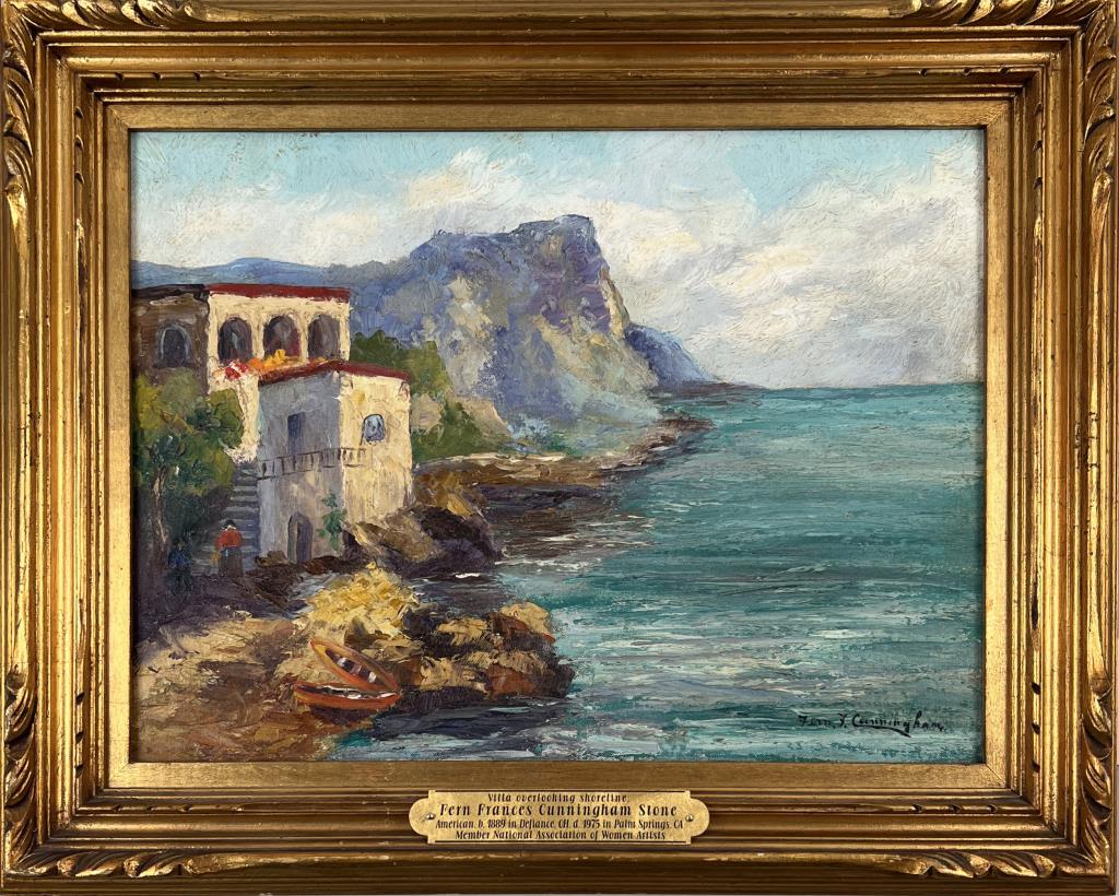 Stone, O/C "Villa Overlooking Shoreline" (1 of 5)