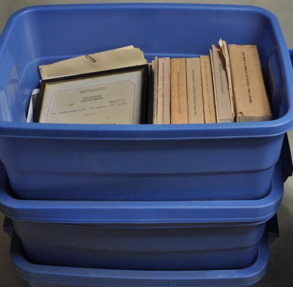 Nixon Impeachment Memorabilia: Books, notes and other memorabilia on the impeachment of Richard Nixon, the ascendancy of Gerald Ford and Nelson Rockefeller and related material. From the estate of Jerome Zeifman.