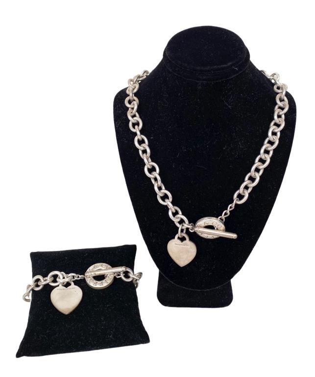 Tiffany & Co Sterling Necklace & Bracelet (1 of 4)