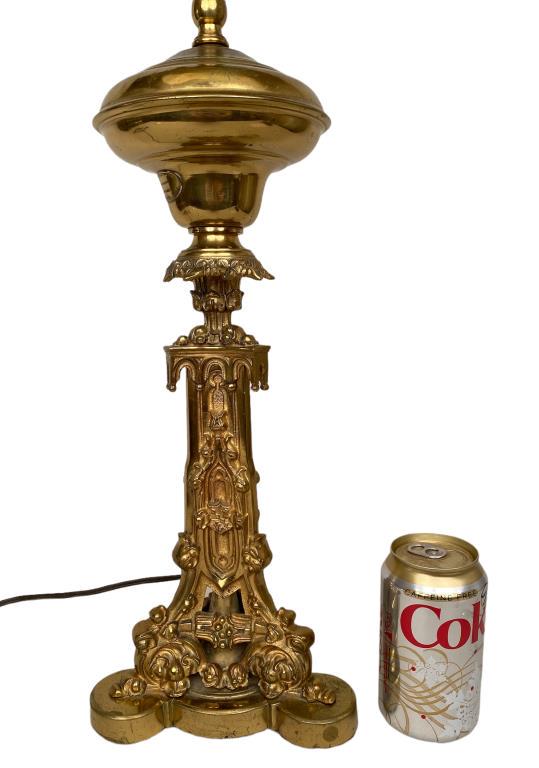 Cornelius Co. Gilt Bronze Fluid Lamp (1 of 7)
