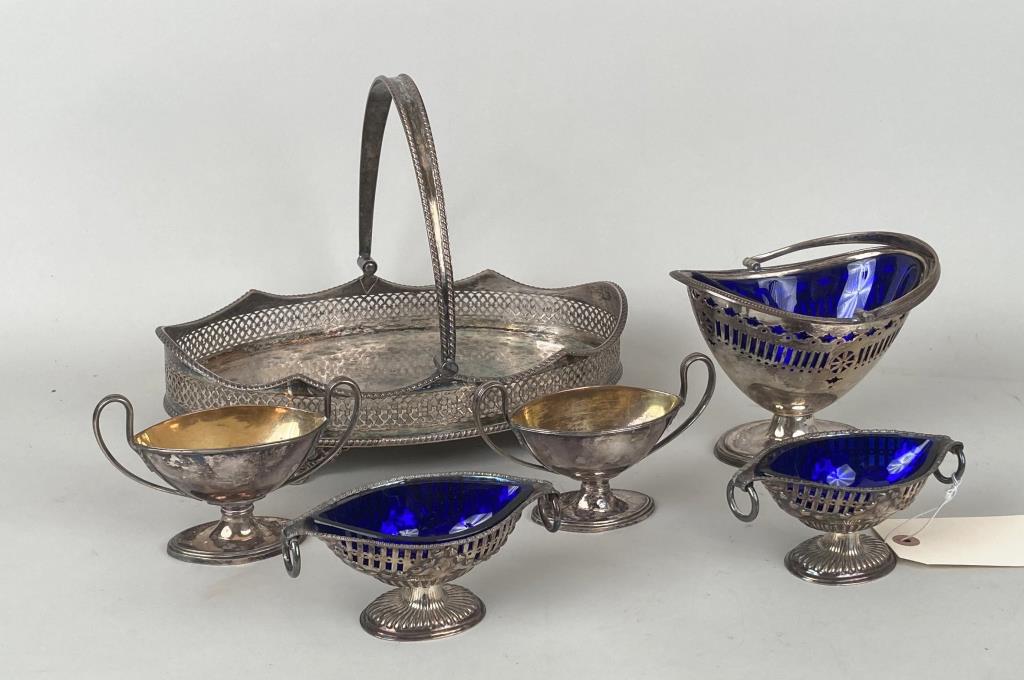 Estate Group Six Old Sheffield S/P Items (1 of 4)