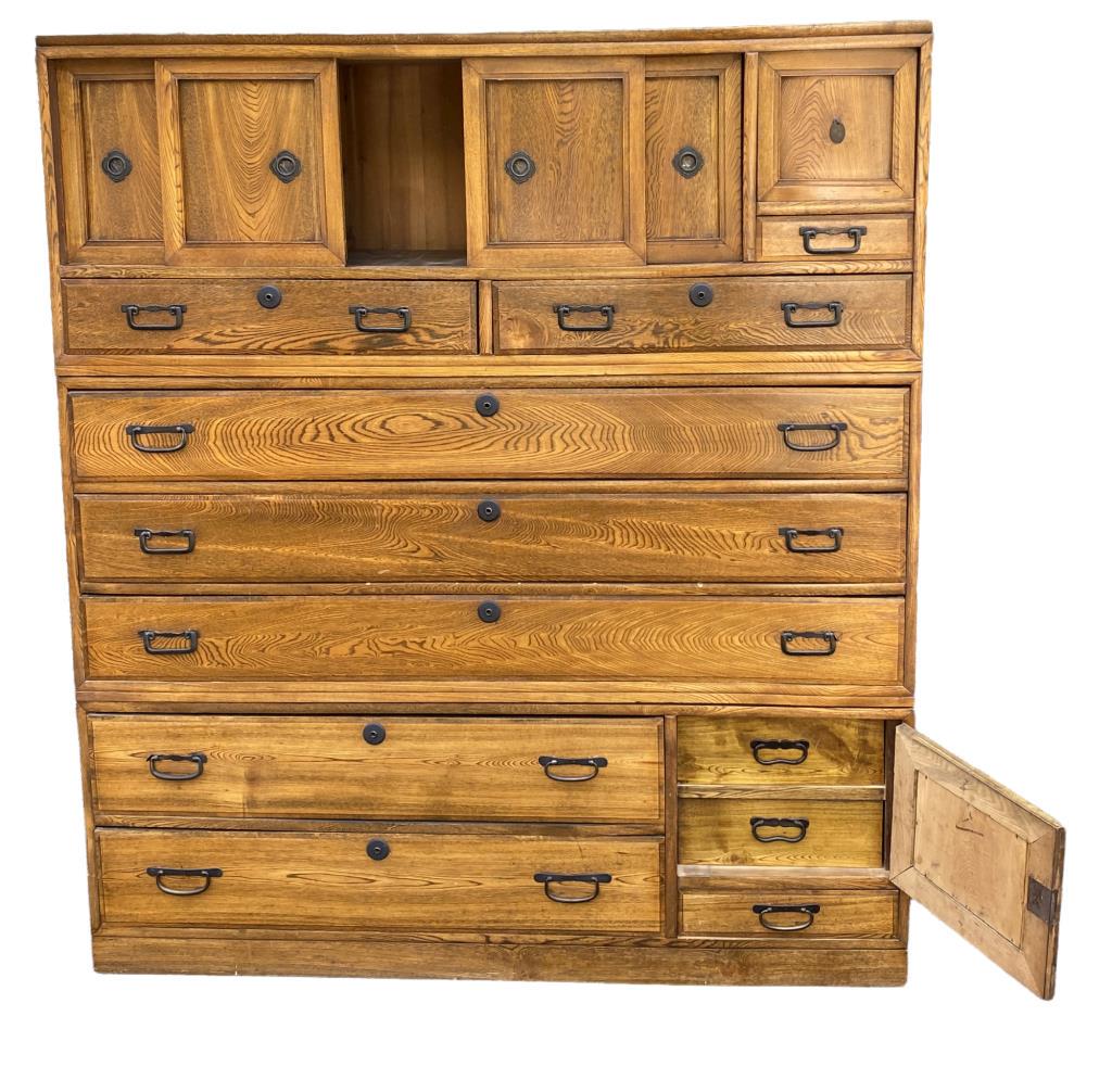 Japanese Three Part Tansu (1 of 8)