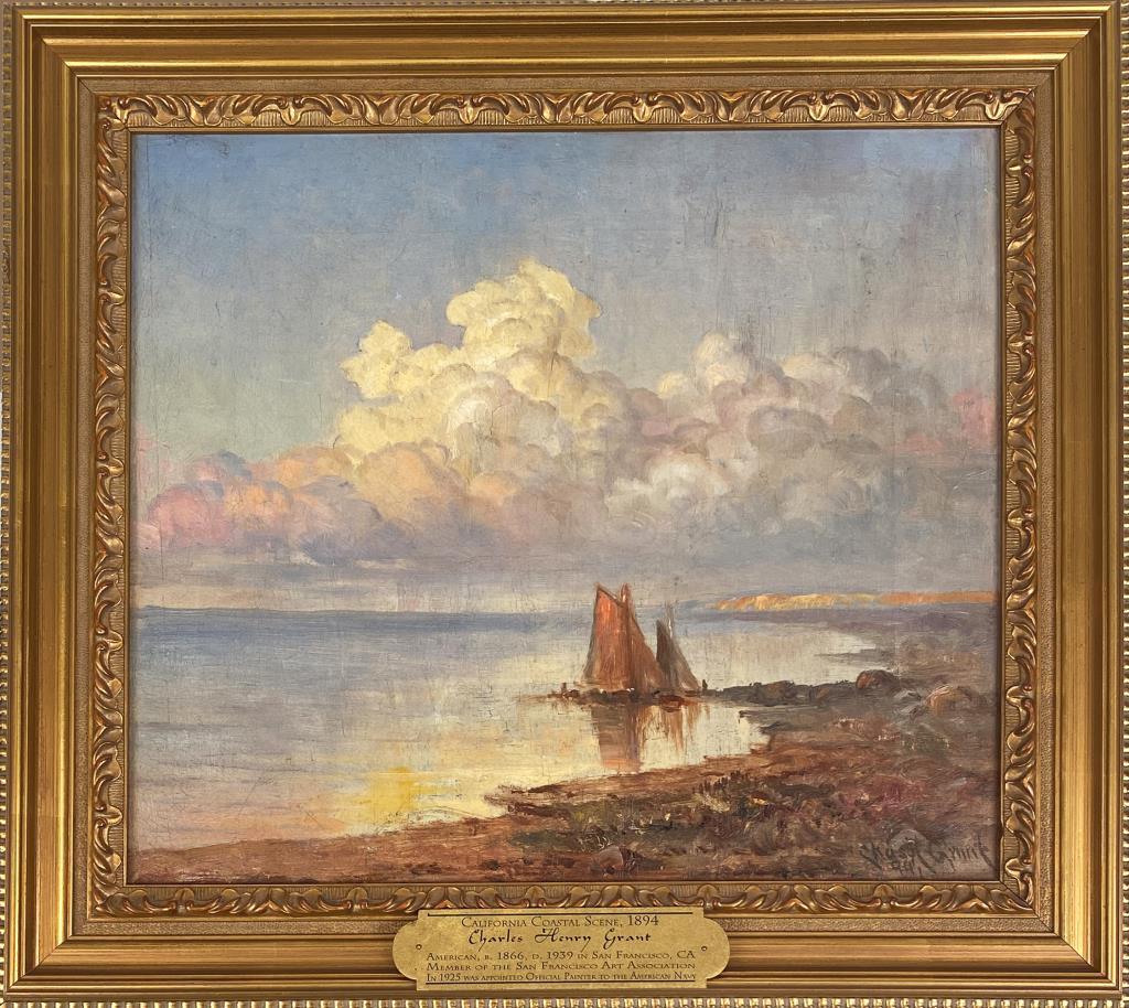 Charles Henry Grant, California Coastal Scene O/C (1 of 4)