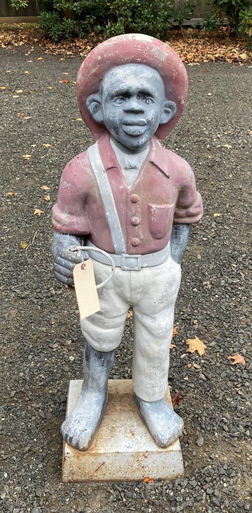 American Cast Iron "Groom" Sculpture Hitching Post (1 of 5)