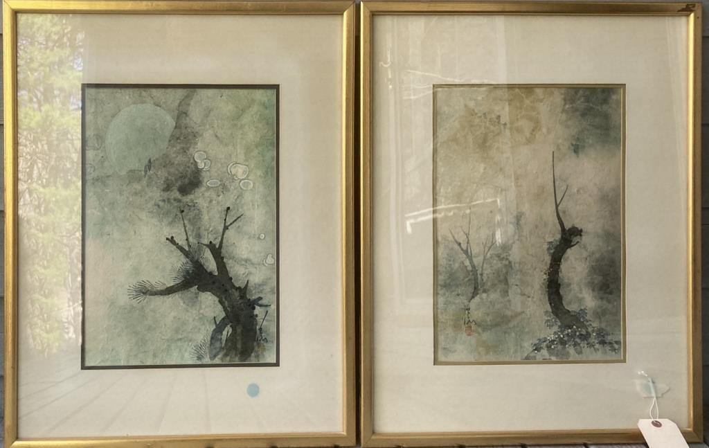 Pang Tseng-Ying, Pair Landscape Scenes (1 of 4)